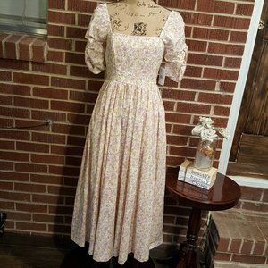 Free People Shes A Dream Floral Midi Peasant Dress